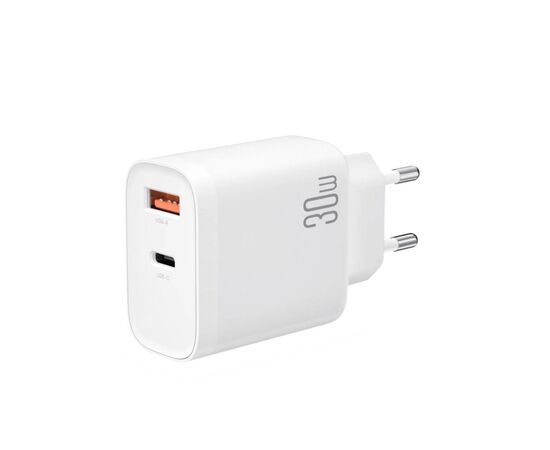 Зарядний пристрій XO 1xUSB-C PD30W + 1xUSB QC3.0 (XO-QC16)