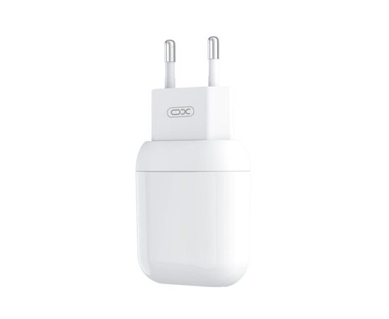 Зарядний пристрій XO 2xUSB 2.4A + cable USB to USB-C white (L78-TC-WH), зображення 2 Зарядний пристрій XO 2xUSB 2.4A + cable USB to USB-C white (L78-TC-WH), зображення 2