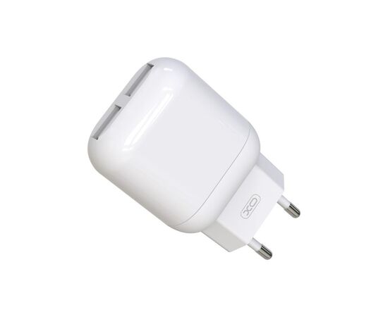 Зарядний пристрій XO 2xUSB 2.4A + cable USB to USB-C white (L78-TC-WH), зображення 3 Зарядний пристрій XO 2xUSB 2.4A + cable USB to USB-C white (L78-TC-WH), зображення 3