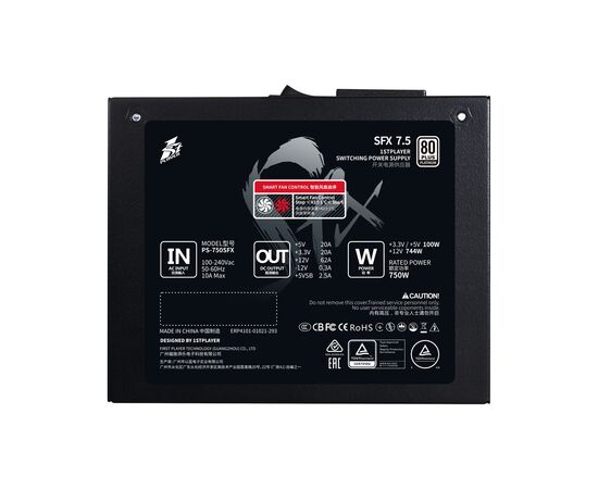 Блок питания 1stPlayer 750W PS-750SFX (SFX-PLT-750-BK-EU), изображение 4 Блок питания 1stPlayer 750W PS-750SFX (SFX-PLT-750-BK-EU), изображение 4