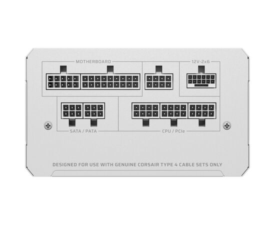 Блок питания Corsair 1000W RM1000e ATX 3.1 White (CP-9020294-EU), изображение 2 Блок питания Corsair 1000W RM1000e ATX 3.1 White (CP-9020294-EU), изображение 2