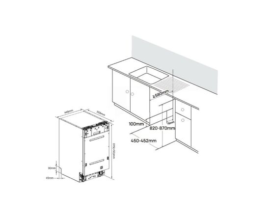 Посудомоечная машина Edler EBD-4525P, изображение 5 Посудомоечная машина Edler EBD-4525P, изображение 5