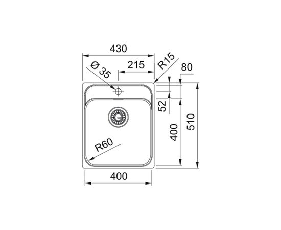 Мойка кухонная Franke 127.0703.298, изображение 3 Мойка кухонная Franke 127.0703.298, изображение 3