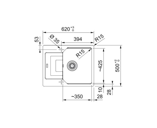 Мойка кухонная Franke 114.0699.235, изображение 4 Мойка кухонная Franke 114.0699.235, изображение 4
