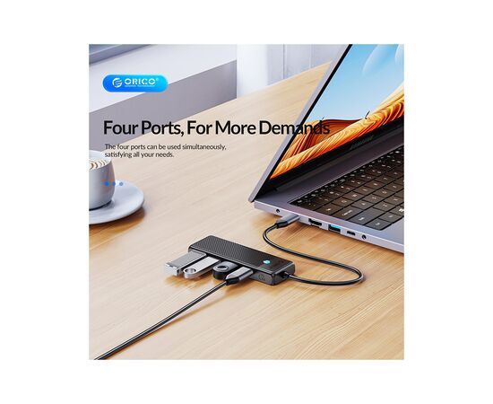 Концентратор Orico USB-C to 2xUSB-C + 2xUSB3.0 (CA914210), изображение 4 Концентратор Orico USB-C to 2xUSB-C + 2xUSB3.0 (CA914210), изображение 4
