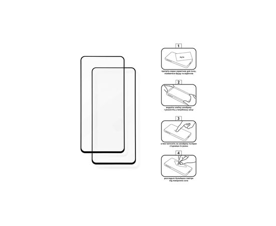 Стекло защитное XoKo Full Cover Ultra-Thin Oppo A54s/A54 Black 2 pcs (XK-FCU-OP-A54), изображение 3 Стекло защитное XoKo Full Cover Ultra-Thin Oppo A54s/A54 Black 2 pcs (XK-FCU-OP-A54), изображение 3
