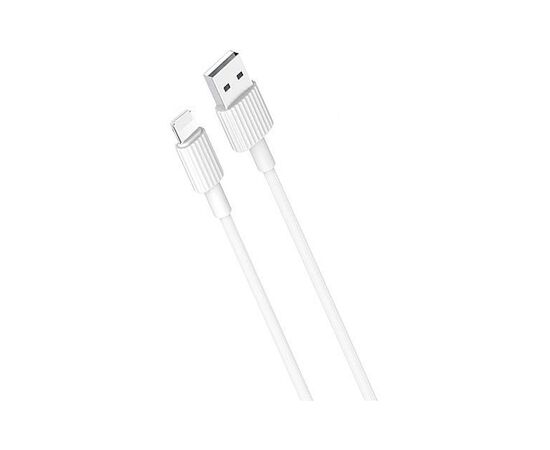 Дата кабель USB 2.0 AM to Lightning 1.0m 2.4A white XO (NB156-L-1-WH)