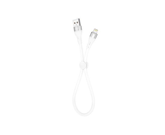 Дата кабель USB 2.0 AM to Lightning 0.25m 2.4A white XO (XO-NB179-BK)