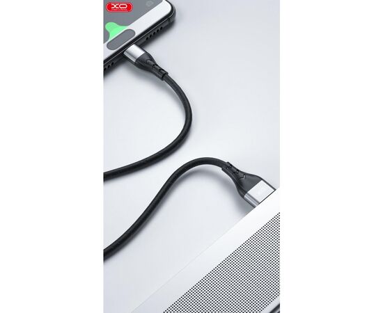 Дата кабель USB 2.0 AM to Lightning 1.0m 2.4A double-side grey XO (NB188-L-1-GR), изображение 2