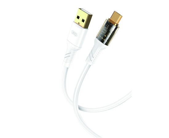 Дата кабель USB 2.0 AM to Micro 5P 1.0m 2.4A white XO (NB229-M-1-WH)