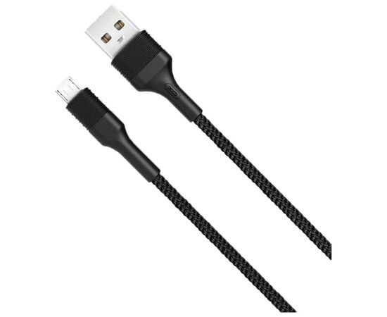 Дата кабель USB 2.0 AM to Micro 5P 1.0m 2.1A black XO (NB51-M-1-BK), изображение 3 Дата кабель USB 2.0 AM to Micro 5P 1.0m 2.1A black XO (NB51-M-1-BK), изображение 3