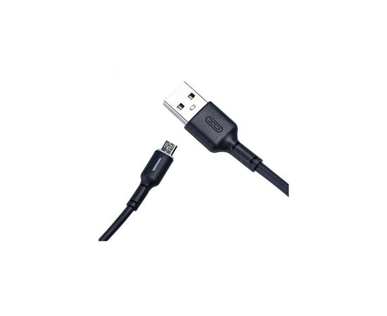 Дата кабель USB 2.0 AM to Micro 5P 1.0m 3A black XO (NB112-M-BK), изображение 3 Дата кабель USB 2.0 AM to Micro 5P 1.0m 3A black XO (NB112-M-BK), изображение 3