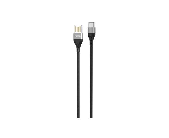 Дата кабель USB 2.0 AM to USB-C 1.0m 2.1A double-side grey XO (NB188-TC-1-GR), изображение 4 Дата кабель USB 2.0 AM to USB-C 1.0m 2.1A double-side grey XO (NB188-TC-1-GR), изображение 4
