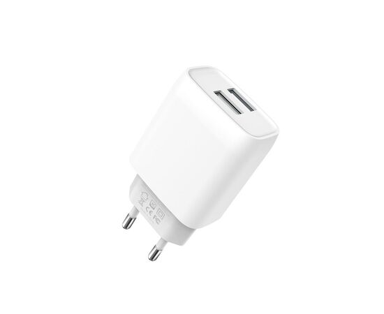 Зарядний пристрій XO 2xUSB 2.4A + cable USB to Micro 5P white (L57-M-WH), зображення 4 Зарядний пристрій XO 2xUSB 2.4A + cable USB to Micro 5P white (L57-M-WH), зображення 4