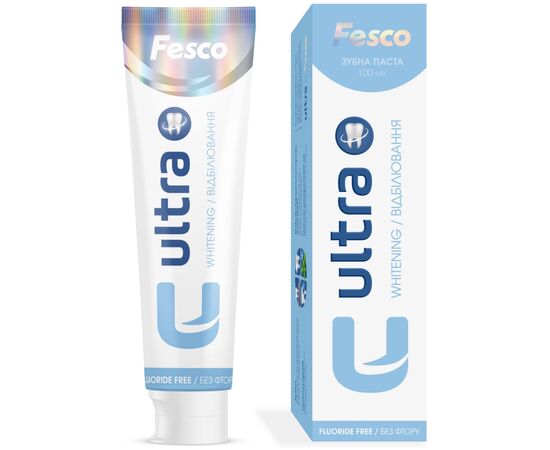 Зубная паста Fesco Ultra Whitening Отбеливание 100 мл (4820204701970), изображение 2 Зубная паста Fesco Ultra Whitening Отбеливание 100 мл (4820204701970), изображение 2