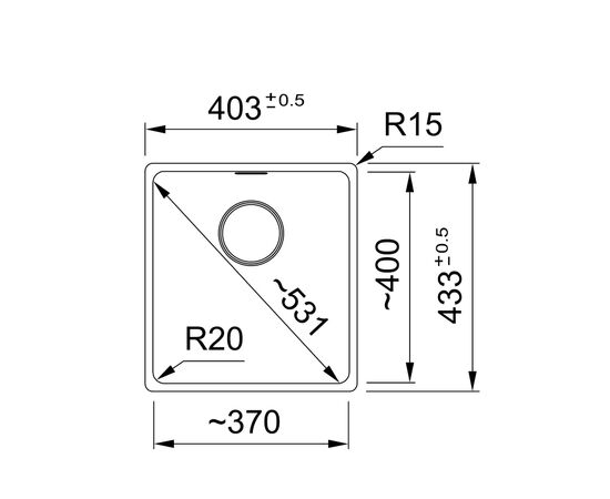 Мойка кухонная Franke 125.0699.225, изображение 2 Мойка кухонная Franke 125.0699.225, изображение 2