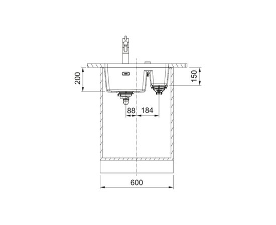 Мойка кухонная Franke 125.0701.784, изображение 3 Мойка кухонная Franke 125.0701.784, изображение 3