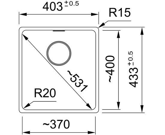 Мойка кухонная Franke 125.0701.775, изображение 3 Мойка кухонная Franke 125.0701.775, изображение 3