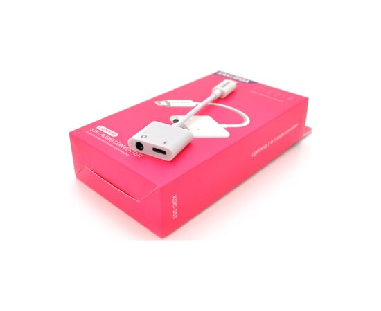 Переходник Lightning 2-in-1 Audio Adapter Lightning + 3.5mm iKAKU (KSC-353)