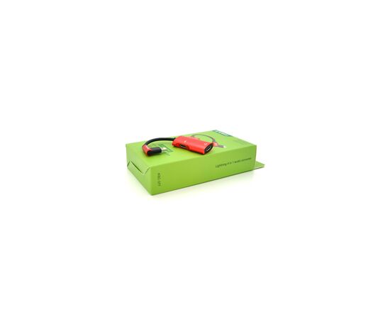 Переходник Lightning 4-in-1 Audio Adapter Lightning + 3.5mm red iKAKU (KSC-377)