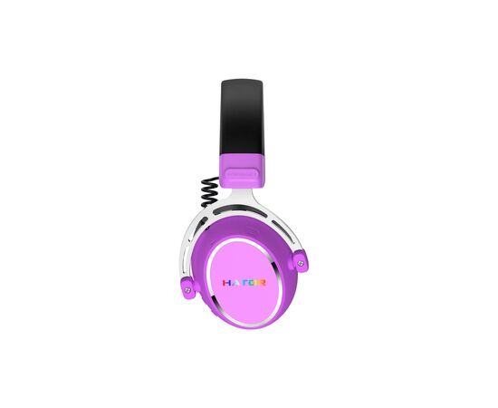Наушники Hator Hypergang 3 Hi-Res Cyber Violet (ESH52), изображение 6 Наушники Hator Hypergang 3 Hi-Res Cyber Violet (ESH52), изображение 6
