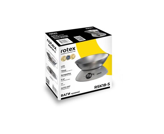 Весы кухонные Rotex RSK18-S, изображение 6 Весы кухонные Rotex RSK18-S, изображение 6