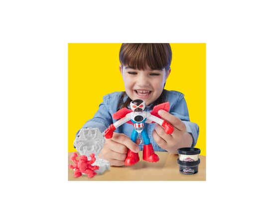 Набор для творчества Hasbro Play-Doh Marvel Капітан Америка з мотоциклом (G0555), изображение 6 Набор для творчества Hasbro Play-Doh Marvel Капітан Америка з мотоциклом (G0555), изображение 6