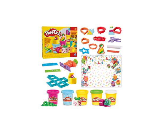 Набор для творчества Hasbro Play-Doh Набір подарунків для вечірки (G0525), изображение 2 Набор для творчества Hasbro Play-Doh Набір подарунків для вечірки (G0525), изображение 2