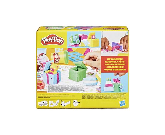 Набор для творчества Hasbro Play-Doh Набір подарунків для вечірки (G0525), изображение 4 Набор для творчества Hasbro Play-Doh Набір подарунків для вечірки (G0525), изображение 4