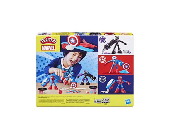 Набор для творчества Hasbro Play-Doh Marvel Пригоди героїв з масою для ліплення (G0333), изображение 11 Набор для творчества Hasbro Play-Doh Marvel Пригоди героїв з масою для ліплення (G0333), изображение 11
