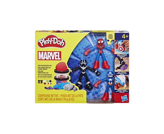 Набір для творчості Hasbro Play-Doh Marvel Пригоди героїв з масою для ліплення (G0333)