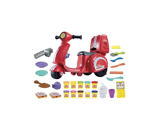 Набор для творчества Hasbro Play-Doh Іграшковий скутер для доставки піци (F8803), изображение 2 Набор для творчества Hasbro Play-Doh Іграшковий скутер для доставки піци (F8803), изображение 2