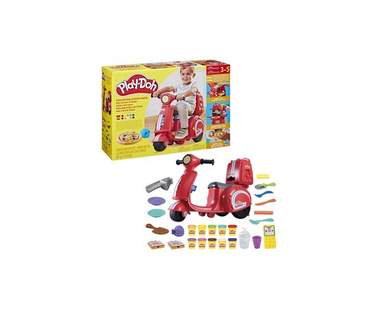 Набор для творчества Hasbro Play-Doh Іграшковий скутер для доставки піци (F8803), изображение 3 Набор для творчества Hasbro Play-Doh Іграшковий скутер для доставки піци (F8803), изображение 3