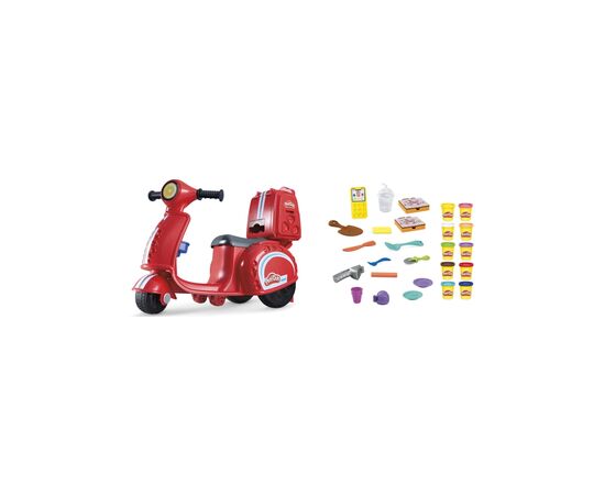 Набор для творчества Hasbro Play-Doh Іграшковий скутер для доставки піци (F8803), изображение 6 Набор для творчества Hasbro Play-Doh Іграшковий скутер для доставки піци (F8803), изображение 6