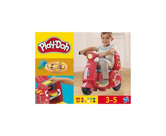 Набор для творчества Hasbro Play-Doh Іграшковий скутер для доставки піци (F8803), изображение 8 Набор для творчества Hasbro Play-Doh Іграшковий скутер для доставки піци (F8803), изображение 8