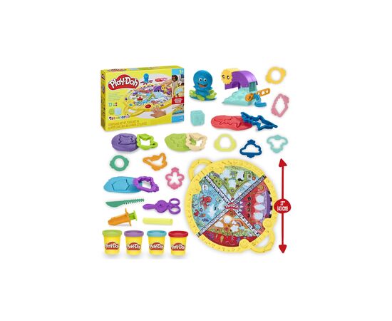 Набор для творчества Hasbro Play-Doh зі складним килимком для зберігання (F9143), изображение 4 Набор для творчества Hasbro Play-Doh зі складним килимком для зберігання (F9143), изображение 4