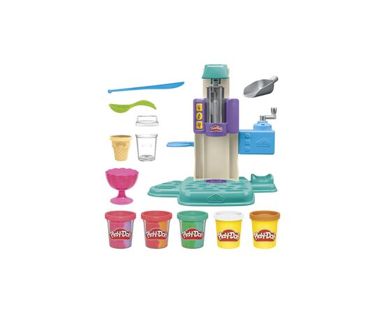 Набор для творчества Hasbro Play-Doh Райдужний вихор морозива (G0028), изображение 8 Набор для творчества Hasbro Play-Doh Райдужний вихор морозива (G0028), изображение 8