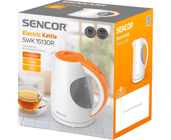 Электрочайник Sencor SWK 1513OR (SWK1513OR), изображение 9 Электрочайник Sencor SWK 1513OR (SWK1513OR), изображение 9