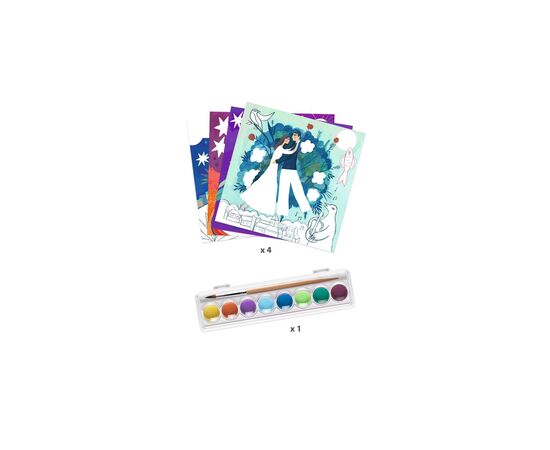 Набір для творчості Djeco Художній комплект для малювання "Уві сні" (DJ09380), зображення 2 Набір для творчості Djeco Художній комплект для малювання "Уві сні" (DJ09380), зображення 2
