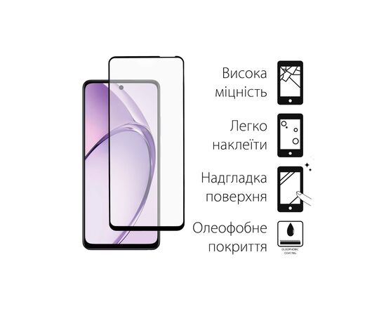 Скло захисне Dengos Full Glue OPPO A40m Black (TGFG-413), зображення 2 Скло захисне Dengos Full Glue OPPO A40m Black (TGFG-413), зображення 2