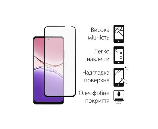 Скло захисне Dengos Full Glue OPPO A5x Black (TGFG-403), зображення 2 Скло захисне Dengos Full Glue OPPO A5x Black (TGFG-403), зображення 2
