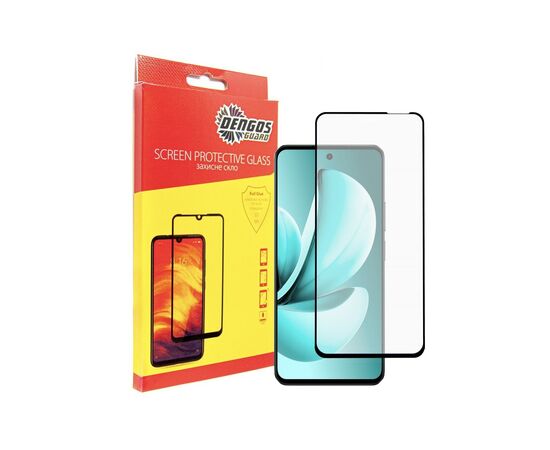 Стекло защитное Dengos Full Glue Realme C71 Black (TGFG-412)