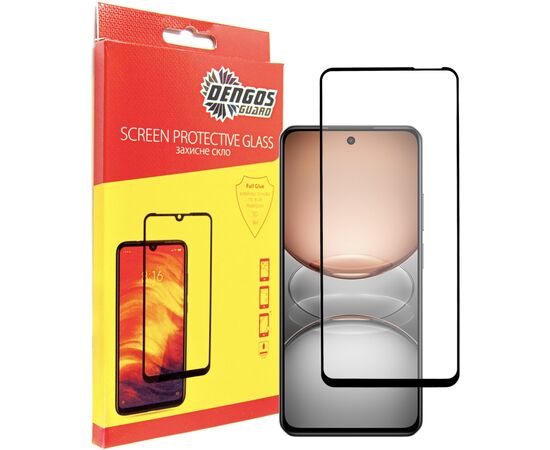 Стекло защитное Dengos Full Glue Realme C75 Black (TGFG-401)