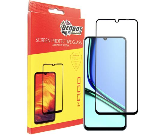 Стекло защитное Dengos Full Glue Realme Note 60 Black (TGFG-400)