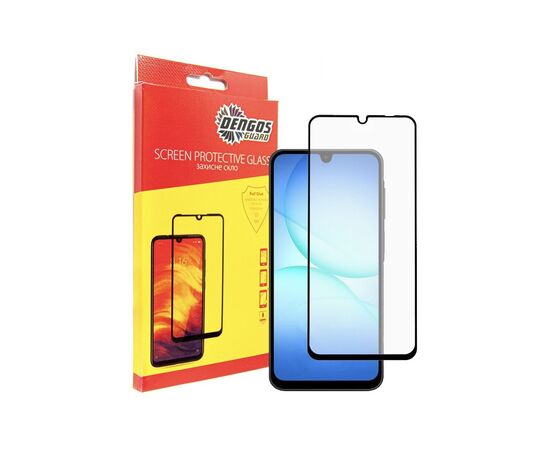 Стекло защитное Dengos Full Glue Samsung Galaxy A17 Black (TGFG-407)
