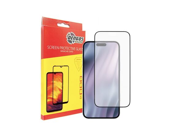 Стекло защитное Dengos Full Glue iPhone 17 Air Black (TGFG-411)