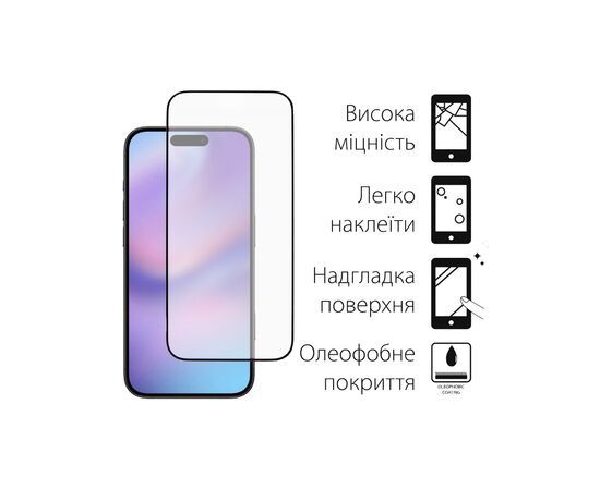 Скло захисне Dengos iPhone 17 Black 2 pcs (DG-TG2P-83), зображення 2 Скло захисне Dengos iPhone 17 Black 2 pcs (DG-TG2P-83), зображення 2