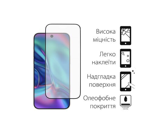 Скло захисне Dengos iPhone 17 Pro Max Black 2 pcs (DG-TG2P-85), зображення 2 Скло захисне Dengos iPhone 17 Pro Max Black 2 pcs (DG-TG2P-85), зображення 2