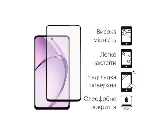 Скло захисне Dengos Oppo A40m Black 2 pcs (DG-TG2P-80), зображення 2 Скло захисне Dengos Oppo A40m Black 2 pcs (DG-TG2P-80), зображення 2
