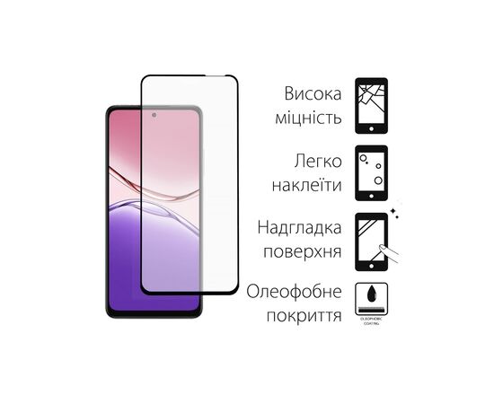 Скло захисне Dengos Oppo A5x Black 2 pcs (DG-TG2P-79), зображення 2 Скло захисне Dengos Oppo A5x Black 2 pcs (DG-TG2P-79), зображення 2
